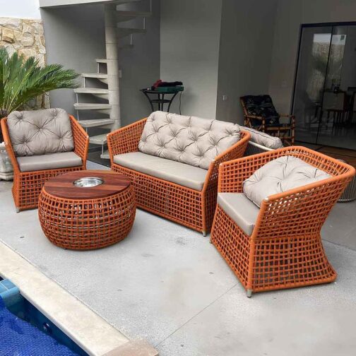 2 Seater Patio Balcony Set (one 2 Seater + 2 Single Seaters)